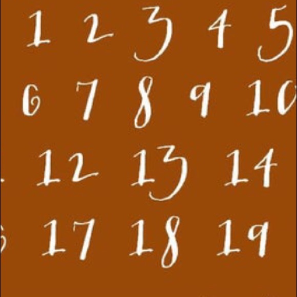 Wedding Table Numbers on Wood Numbers 1-12 - Picture 3 of 3